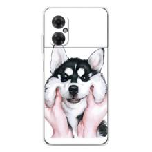 Чехлы с собаками для Xiaomi Redmi Note 11R (VPrint) (Довольный Хаски)