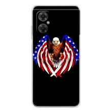 Чохол Прапор USA для Xiaomi Redmi Note 11R (Крила США)