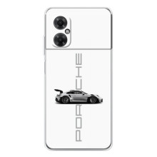 Чохол з авто Порше для Xiaomi Redmi Note 11R – білий порше