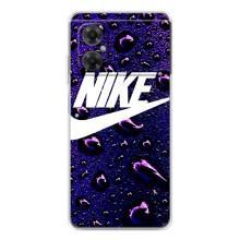 Чехол с логотипом Найк на Xiaomi Redmi Note 11R (Найк на фиолетовом)