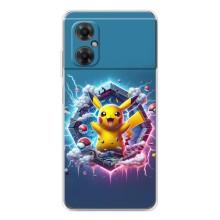 Чехол с Пикачу на Xiaomi Redmi Note 11R (Лого Пикачу)
