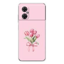 Чохол з розовим принтом для Xiaomi Redmi Note 11R (Букет квітів)
