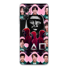 Чехол Гра в кальмара для Xiaomi Redmi Note 11R – Персонажи игры кальмара