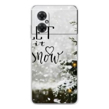 Новогодние, Праздничные Чехлы для Xiaomi Redmi Note 11R - 2024 год (Let it snow)