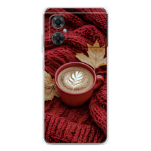 Чехол с уникальным дизайном «Осень с кофе» для Xiaomi Redmi Note 11R – Кофе на пледе