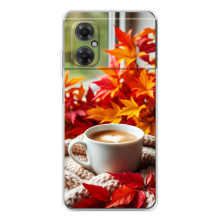 Чехол с уникальным дизайном «Осень с кофе» для Xiaomi Redmi Note 11R
