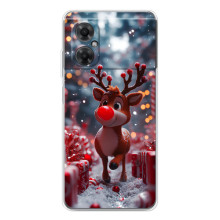 Яркий чехол для Xiaomi Redmi Note 11R с Зимними Оленятами – Олень среди подарков