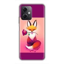 Чохли з картинкою Лисичка для Xiaomi Redmi Note 12 (5G) (VPrint) (Лиса з трояндою)