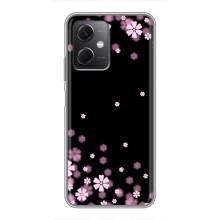 Чехол для Редми Ноут 12 (5Джи) - с принтом (Дизайнерские) (AlphaPrint) (Цветочки маленькие)