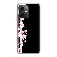 Чехол для Редми Ноут 12 (5Джи) - с принтом (Дизайнерские) (AlphaPrint) (Цветочки)