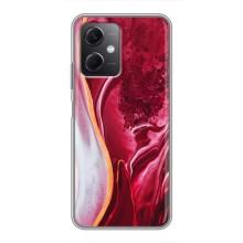 Чехол для Редми Ноут 12 (5Джи) - с принтом (Дизайнерские) (AlphaPrint) (Мрамор красный)