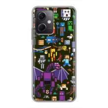 Чохол Майнкрафт на Xiaomi Redmi Note 12 (5G) (AlphaPrint) Minecraft (Колаж Майнкрафт)