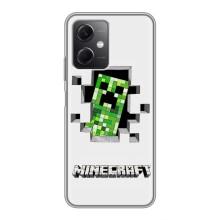 Чохол Майнкрафт на Xiaomi Redmi Note 12 (5G) (AlphaPrint) Minecraft (кріпер Майнкрафт)