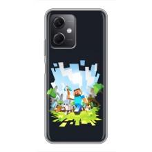 Чохол Майнкрафт на Xiaomi Redmi Note 12 (5G) (AlphaPrint) Minecraft (персонажі Minecraft)