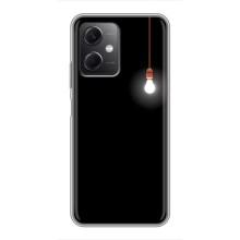 Чехол с картинками на черном фоне для Xiaomi Redmi Note 12 (5G) – Лампочка