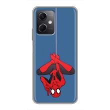 Чехол Супергерой Человека Паука на Xiaomi Redmi Note 12 (5G) – На паутине
