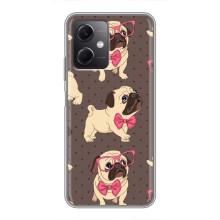 Чехол (ТПУ) Милые собачки для Xiaomi Redmi Note 12 (5G) – Собачки Мопсики