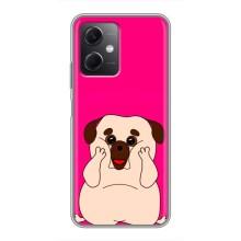 Чехол (ТПУ) Милые собачки для Xiaomi Redmi Note 12 (5G) – Веселый Мопсик