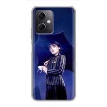 Чехлы Венсдей на Xiaomi Redmi Note 12 (5G) Уэнсдей (AlphaPrint) (Уэнздей с зонтом)