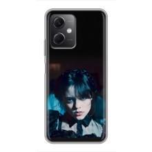 Чехлы Венсдей на Xiaomi Redmi Note 12 (5G) Уэнсдей (AlphaPrint) (взгляд Уэнздей)