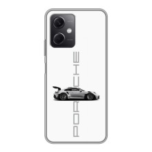 Чохол з авто Порше для Xiaomi Redmi Note 12 (5G) – білий порше