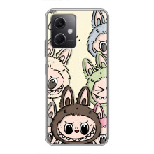 Чохол з Лабубу на Xiaomi Redmi Note 12 (5G) – Колаж Лабубу