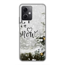 Новогодние, Праздничные Чехлы для Xiaomi Redmi Note 12 (5G) - 2024 год – Let it snow