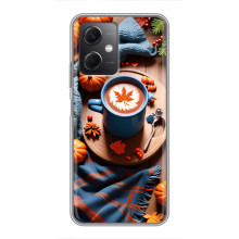 Чехол с уникальным дизайном «Осень с кофе» для Xiaomi Redmi Note 12 (5G) – Кофе и тыквы