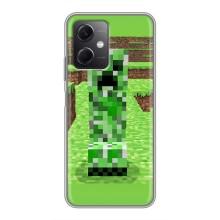 Чехлы для Xiaomi Redmi Note 12 (5G) (Персонажи Майн Крафт) (Крипер 2)