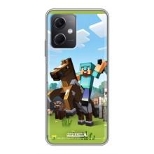 Чехлы для Xiaomi Redmi Note 12 (5G) (Персонажи Майн Крафт) (На коне)