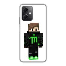 Чехлы для Xiaomi Redmi Note 12 (5G) (Персонажи Майн Крафт) (Зеленый мальчик)
