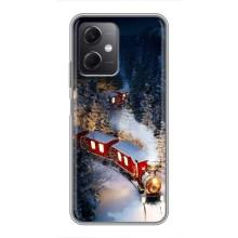 Силиконовый бампер на рождество для Xiaomi Redmi Note 12 (5G) (Поезд)
