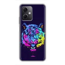 Силиконовый бампер с картинкой животных для Xiaomi Redmi Note 12 (5G) (Тигр-Арт)