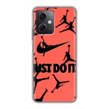 Силіконовый Чохол Nike Air Jordan на Редмі Ноут 12 5Джі (Just Do It)