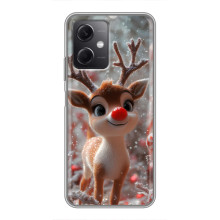 Яркий чехол для Xiaomi Redmi Note 12 (5G) с Зимними Оленятами