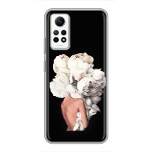 Чехлы (ART) Цветы на Xiaomi Redmi Note 12 Pro (4g) (VPrint) (Белые цветы)