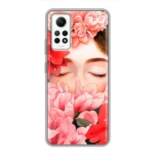 Чехлы (ART) Цветы на Xiaomi Redmi Note 12 Pro (4g) (VPrint) (Глаза в цветах)