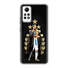 Чехлы для Xiaomi Redmi Note 12 Pro (4g) (Leo чемпион) (AlphaPrint) (Месси Король)