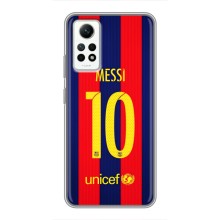 Чехлы Месси для Xiaomi Redmi Note 12 Pro (4g) (AlphaPrint) (Messi Barca 10)