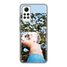 Чехлы с изображением разных животных для Xiaomi Redmi Note 12 Pro (4g) (Ежик на руках)
