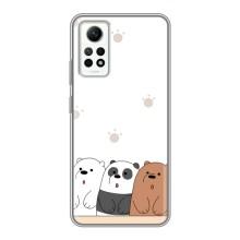 Чехлы с изображением разных животных для Xiaomi Redmi Note 12 Pro (4g) (Удивленные медвеженки)