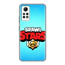 Чехлы Brawl Stars для Xiaomi Redmi Note 12 Pro (4g) (AlphaPrint) – Лого Бравл Старс