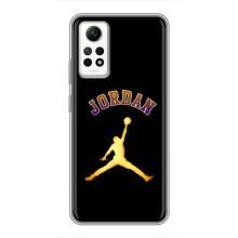 Чехлы для Xiaomi Redmi Note 12 Pro (4g) - с картинкой JORDAN (AlphaPrint) (Jordan Gold)