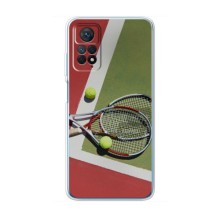 Чехлы с принтом Спортивная тематика для Xiaomi Redmi Note 12 Pro (4g) (Ракетки теннис)