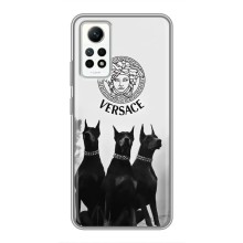 Чехлы VERSACE для Редми Нот 12 Про (4G) (PREMIUMPrint) (Доберман Версаче)