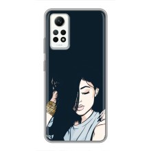 Чехол с печатью для Xiaomi Redmi Note 12 Pro (4g) - (Мода) (AlphaPrint) – Красивая девочка