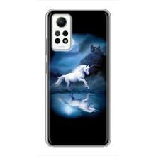 Чехол для Редми Нот 12 Про (4G) - (Единорожки - Новинки) (AlphaPrint) (Единорог)
