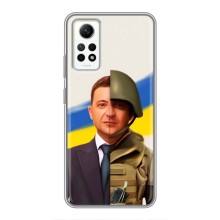 Чехол для Xiaomi Redmi Note 12 Pro (4g) (AlphaPrint - с принтом Зеленского) – Зеленский солдат