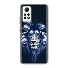 Чехол со Львом для Xiaomi Redmi Note 12 Pro (4g) (VPrint) (Синий Лев)