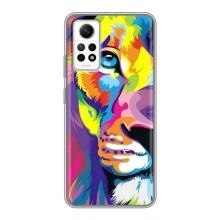 Чехол со Львом для Xiaomi Redmi Note 12 Pro (4g) (VPrint) (Яркий Лев)